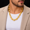 Chaine de cou acier inoxydable lamine , sur moderne-bijoux.fr - Bijoux ethniques & Femmes du monde