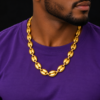 Chaine de cou acier inoxydable Lamine , sur moderne-bijoux.fr - Bijoux ethniques & Femmes du monde