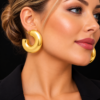 boucles oreilles acier inoxydable etty , sur moderne-bijoux.fr -Bijoux ethniques & Femmes du monde