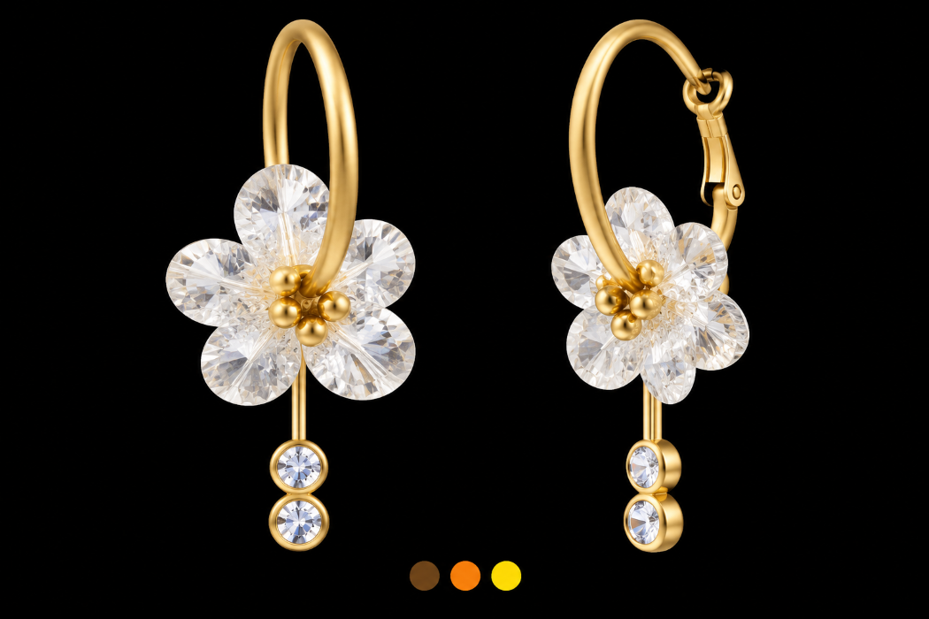Boucles d'oreilles acier inoxydable LIOTI – Image 5