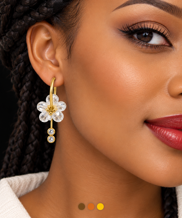 boucles oreilles acier inoxydable lioti , sur moderne-bijoux.fr - Bijoux ethniques & Femmes du monde