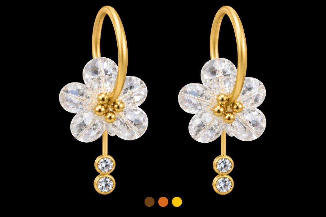 boucles oreilles acier inoxydable lioti , sur moderne-bijoux.fr - Bijoux ethniques & Femmes du monde