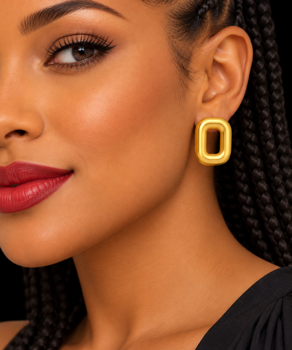 boucles oreilles acier inoxydable malati , sur moderne-bijoux.fr - Bijoux ethniques & Femmes du monde