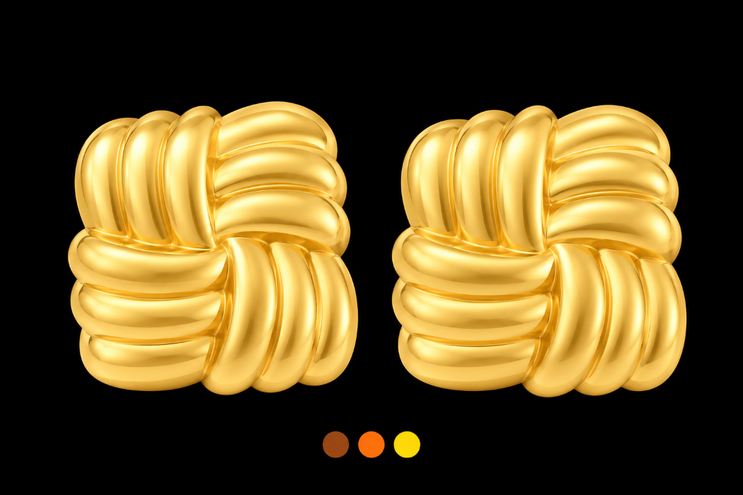 boucles oreilles acier inoxydable megaline , sur moderne-bijoux.fr - Bijoux ethniques & Femmes du monde
