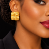 boucles oreilles acier inoxydable megaline , sur moderne-bijoux.fr - Bijoux ethniques & Femmes du monde