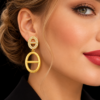 boucles oreilles acier inoxydable-tiati , sur moderne-bijoux.fr Bijoux ethniques & Femmes du monde