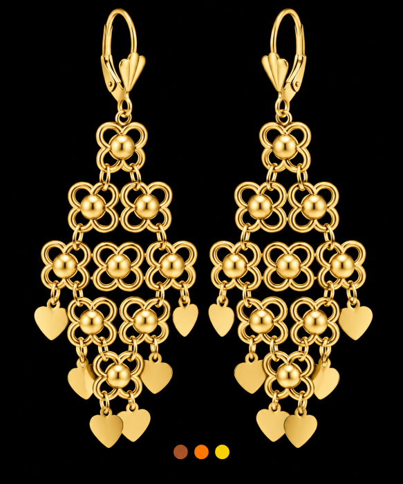 boucles oreilles acier inoxydable vaneti , sur moderne-bijoux.fr - Bijoux ethniques & femmes du monde
