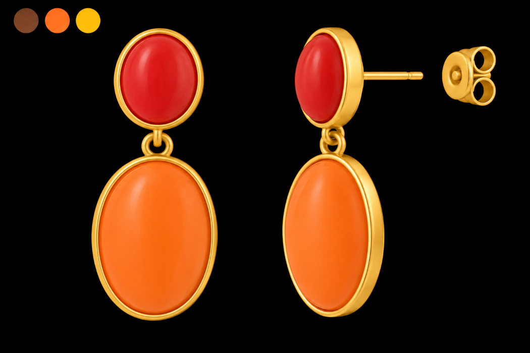 boucles oreilles acier inoxydable warrena , sur moderne-bijoux.fr - Bijoux ethniques & Femmes du monde