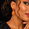 boucles oreilles acier inoxydable warrena , sur moderne-bijoux.fr - Bijoux ethniques & Femmes du monde
