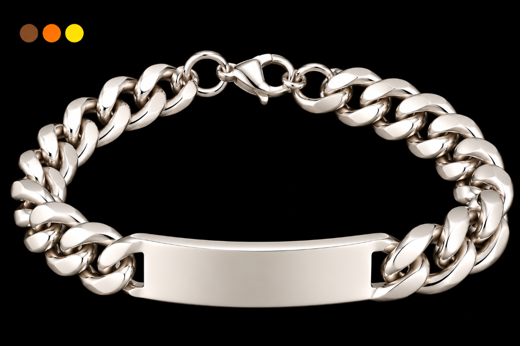 bracelet acier inoxydable boro , sur moderne-bijoux.fr - Bijoux ethniques & Femmes du monde