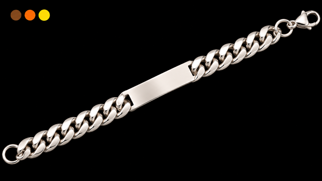 bracelet acier inoxydable boro , sur moderne-bijoux.fr - Bijoux ethniques & Femmes du monde