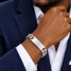 bracelet acier inoxydable boro , sur moderne-bijoux.fr - Bijoux ethniques & Femmes du monde
