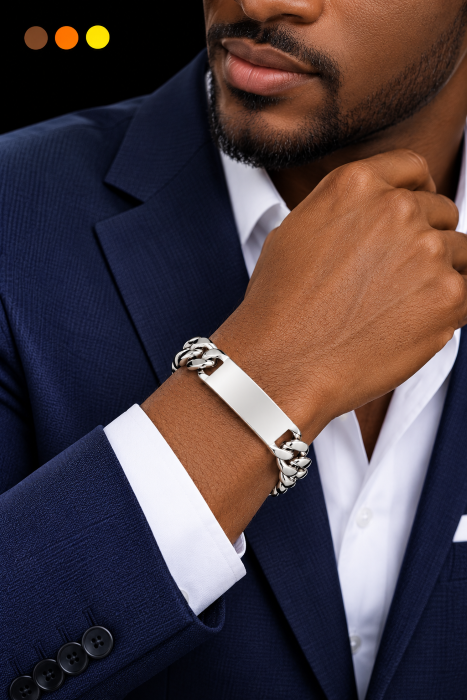 bracelet acier inoxydable boro , sur moderne-bijoux.fr - Bijoux ethniques & Femmes du monde