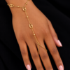 Chaine de main en acier inoxydable GUETTY, sur moderne-bijoux.fr - Bijoux ethniques & Femmes du monde