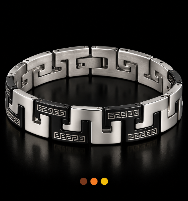bracelet acier inoxydable samba , sur moderne-bijoux.fr - Bijoux ethniques & Femmes du monde
