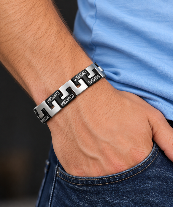 bracelet acier inoxydable samba , sur moderne-bijoux.fr - Bijoux ethniques & Femmes du monde