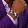 bracelet acier inoxydable samba , sur moderne-bijoux.fr - Bijoux ethniques & Femmes du monde