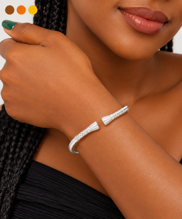 bracelet ethnique argent massif , sur chetti, sur moderne-bijoux.fr - Bijoux ethniques & Femmes du monde