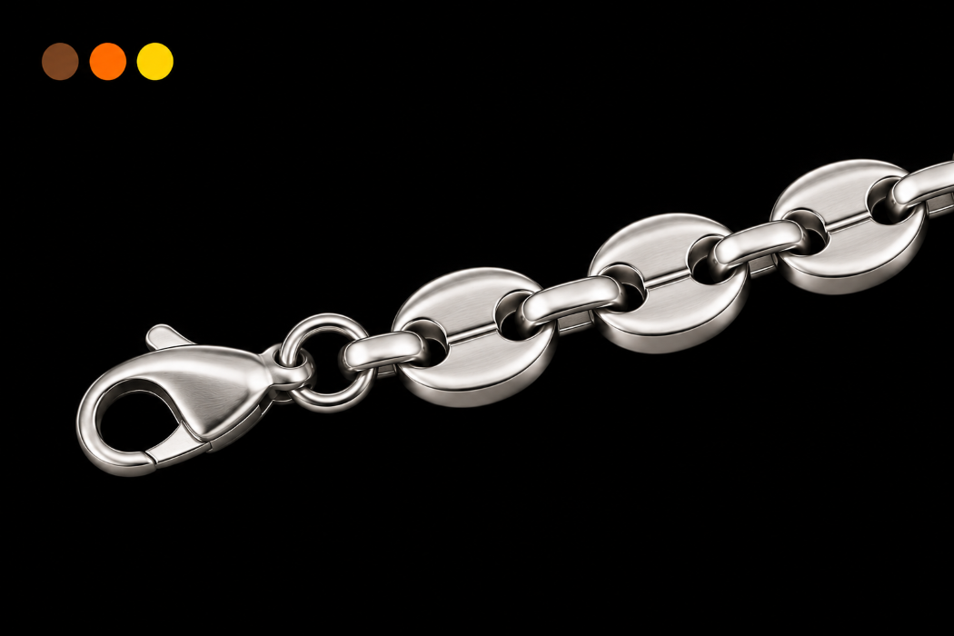 bracelet homme acier inoxydable gaston , sur moderne-bijoux.fr - Bijoux ethniques & Femmes du monde