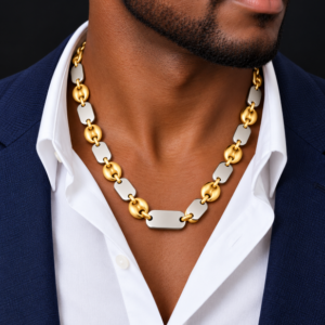 chaine de cou acier inoxydable sory , sur moderne-bijoux.fr - bijoux ethniques & Femmes du monde