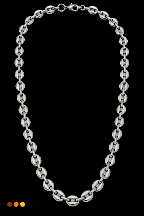 chaine de cou homme acier inoxydable lassana , sur moderne-bijoux.fr - Bijoux ethniques & Femmes du monde