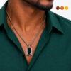 chaine de cou acier inoxydable marcus , sur moderne-bijoux.fr - Bijoux ethniques & Femmes du monde