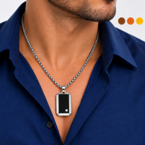 chaine de cou acier inoxydable marcus , sur moderne-bijoux.fr - Bijoux ethniques & Femmes du monde