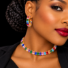 collier boucles oreilles armanti , sur moderne-bijoux .fr - Bijoux ethniques & Femmes du monde