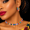 collier boucles oreilles armanti , sur moderne-bijoux .fr - Bijoux ethniques & Femmes du monde