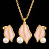 collier boucles oreilles acier inoxydable aloma , sur moderne-bijoux.fr - Bijoux ethniques & Femmes du monde