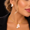 collier boucles oreilles acier inoxydable aloma , sur moderne-bijoux.fr - Bijoux ethniques & Femmes du monde
