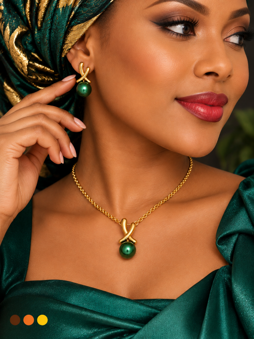 collier boucles oreilles acier inoxydable ketina , sur moderne-bijoux.fr - Bijoux ethniques & Femmes du monde