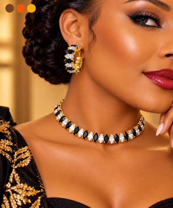 collier & boucles oreilles olati , sur moderne-bijoux.fr - Bijoux ethniques & Femmes du monde