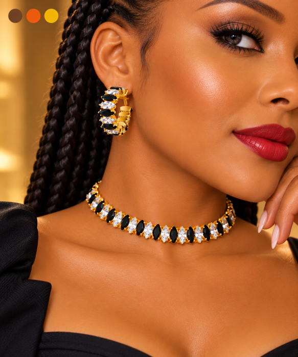 collier & boucles oreilles olati , sur moderne-bijoux.fr - Bijoux ethniques & Femmes du monde